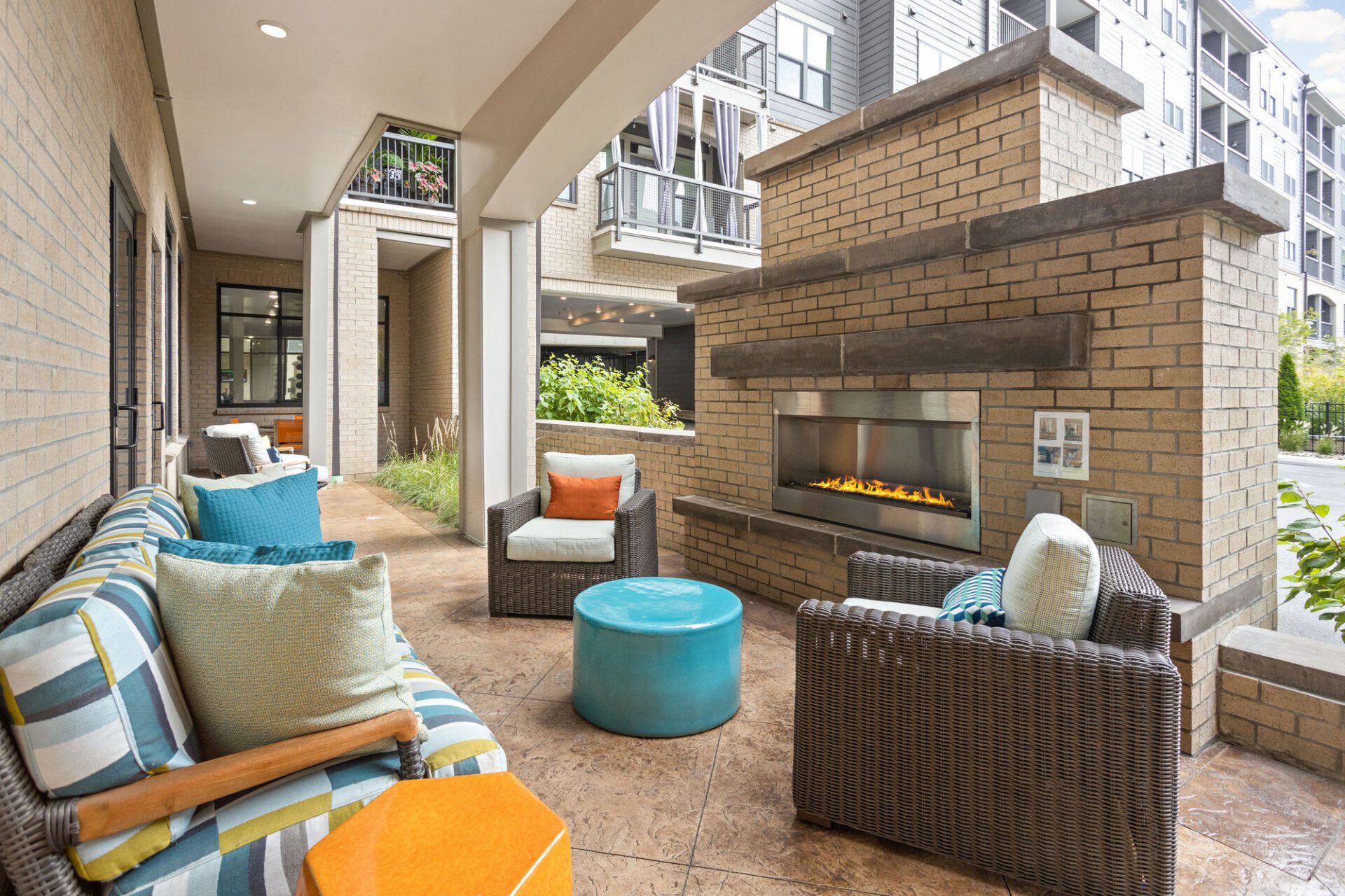 Resting Area with Sofa and Bonefire